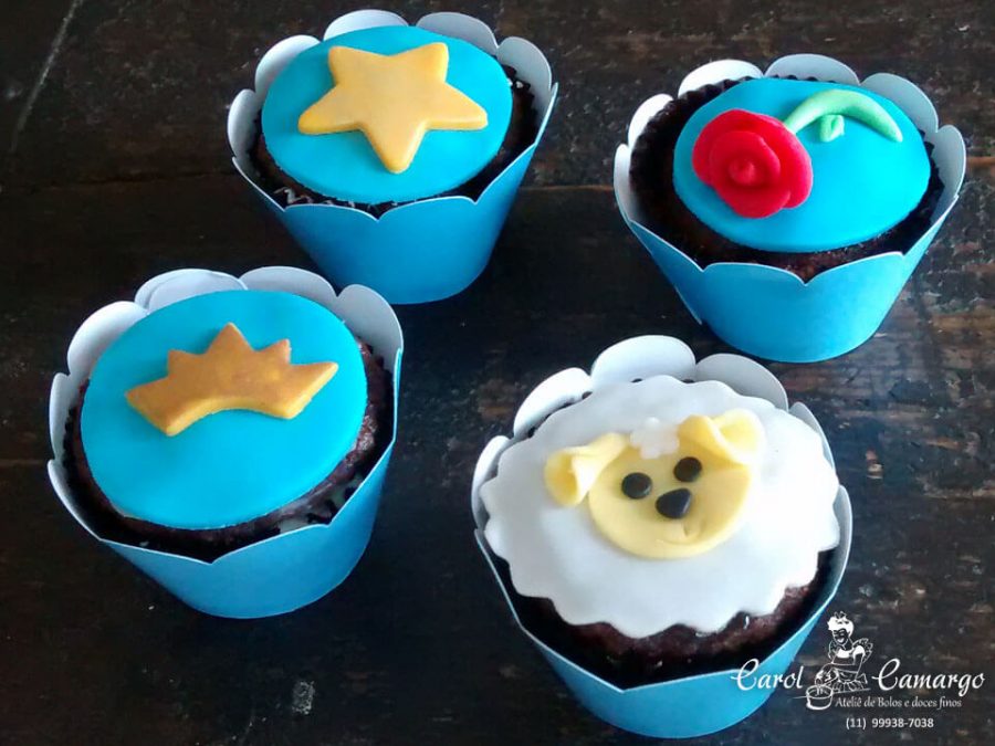 Cupcake Pequeno Príncipe Pasta americana