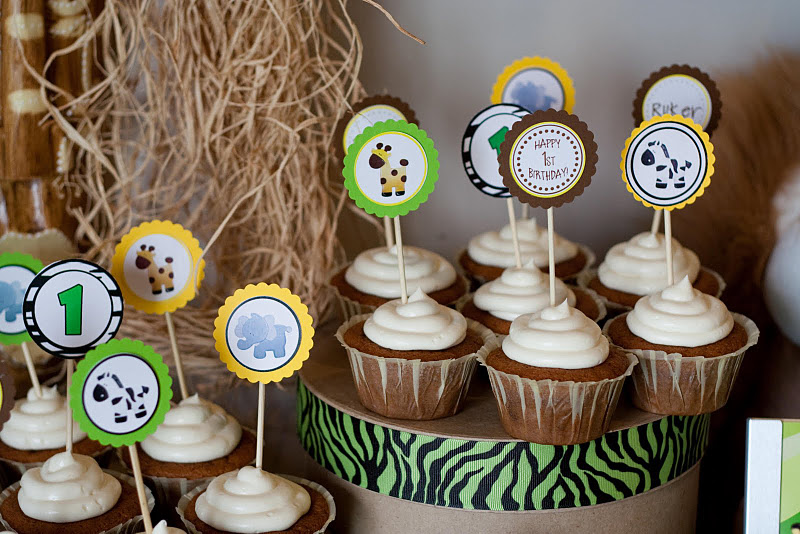 topo cupcake safari