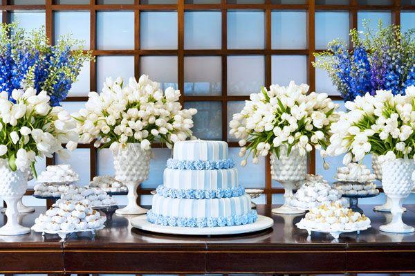 decoracao de casamento Azul