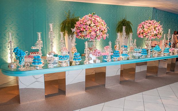 decoracao de casamento Azul