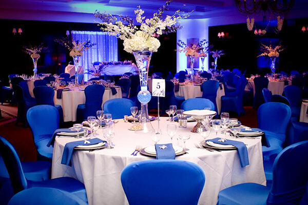 decoracao de casamento Azul