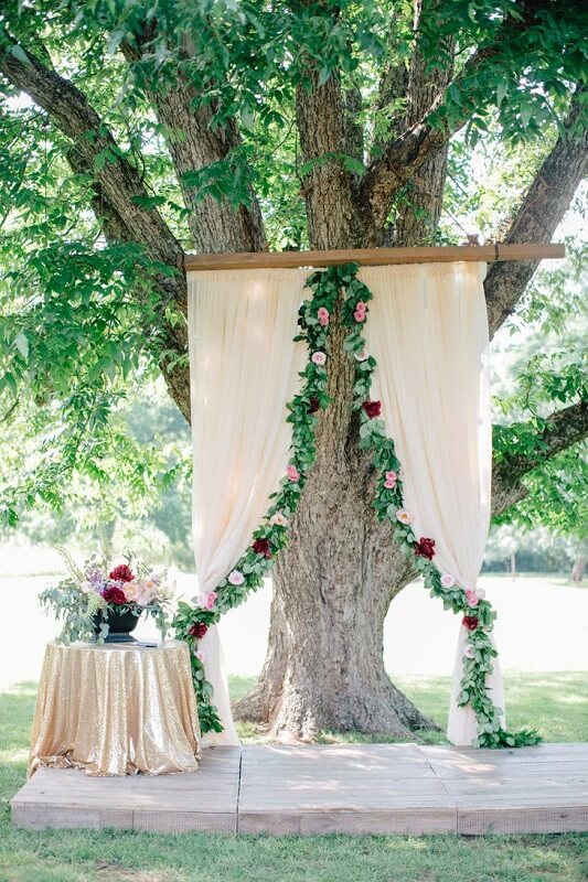 decoracao de casamento Em Chácara