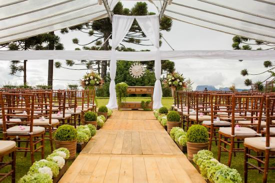 decoracao de casamento Em Chácara