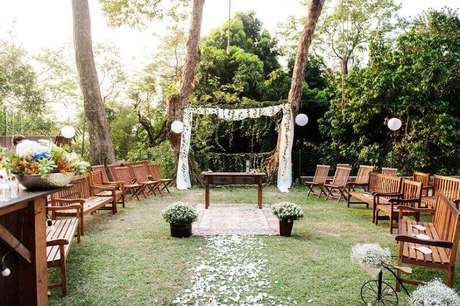 decoracao de casamento Em Chácara