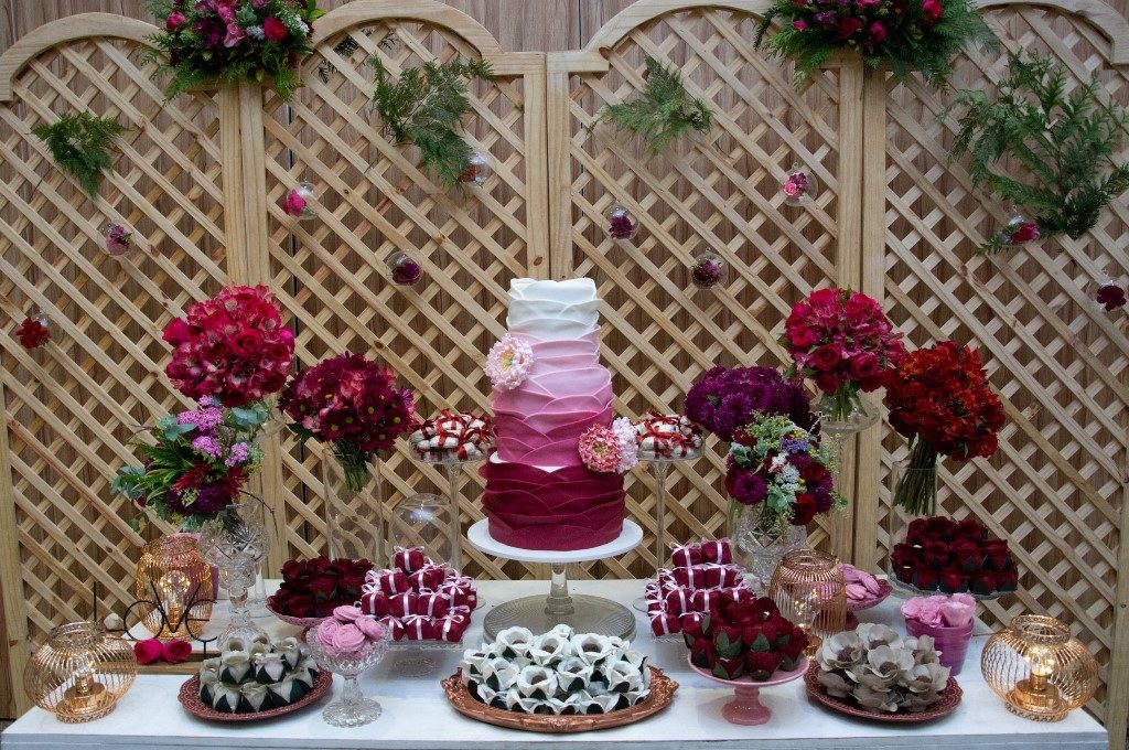 decoracao de casamento Marsala