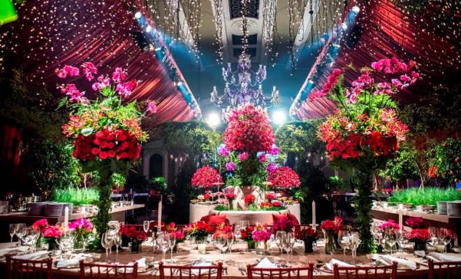 decoracao de casamento Marsala