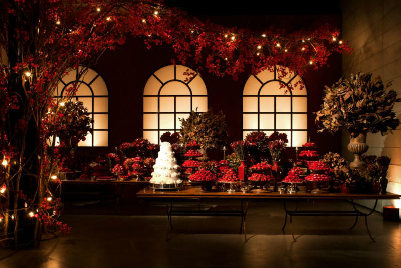 decoracao de casamento Vermelho