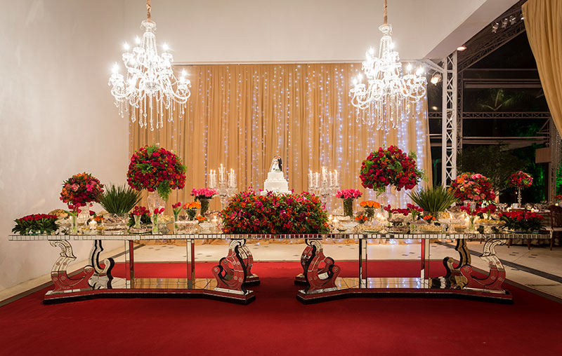 decoracao de casamento Vermelho