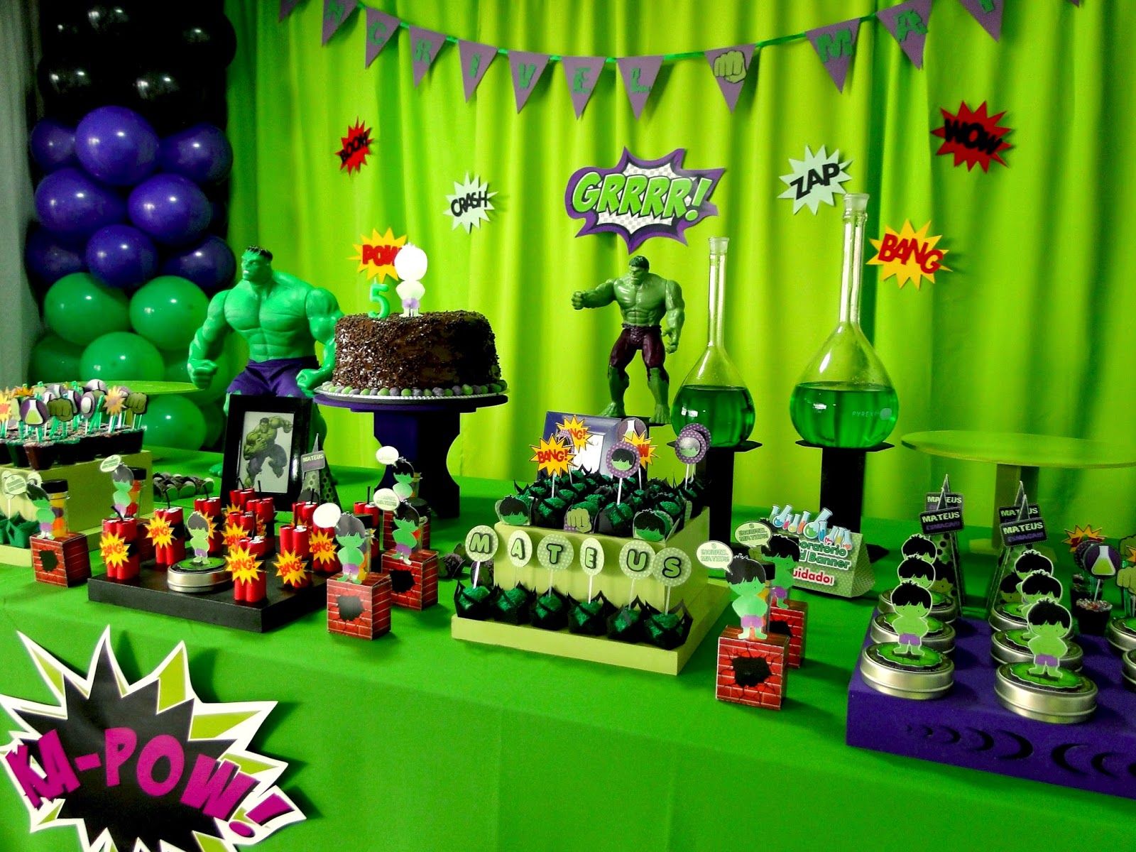 festa infantil Do Incrível Hulk