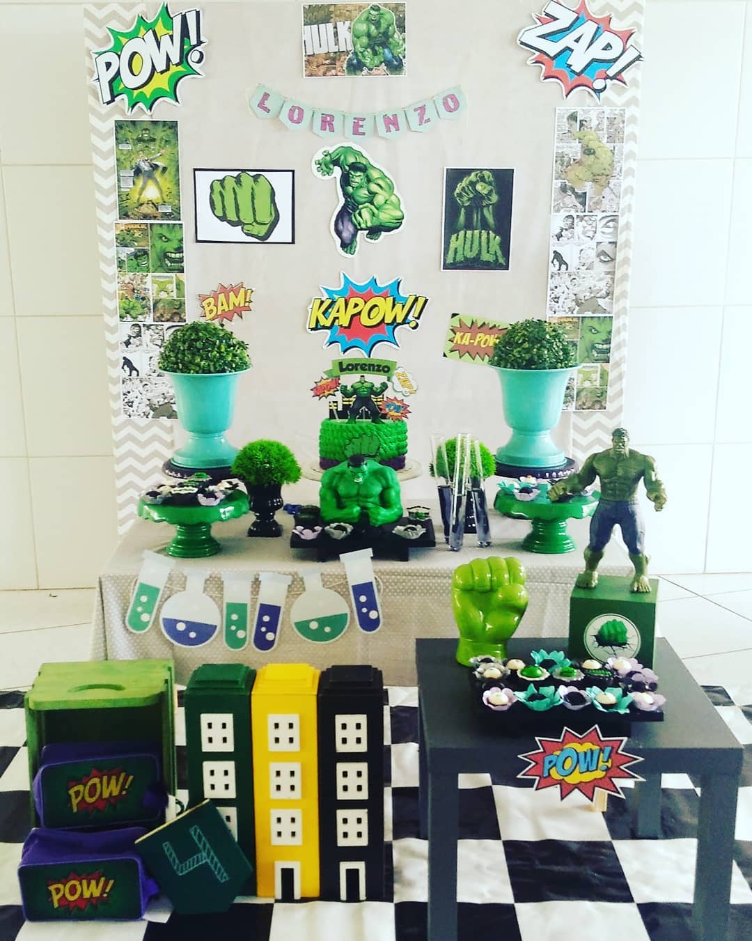 festa infantil Do Incrível Hulk