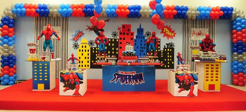 festa infantil Homem-Aranha