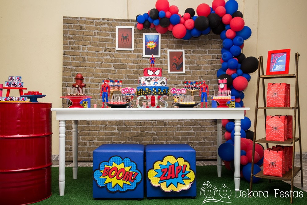 festa infantil Homem-Aranha