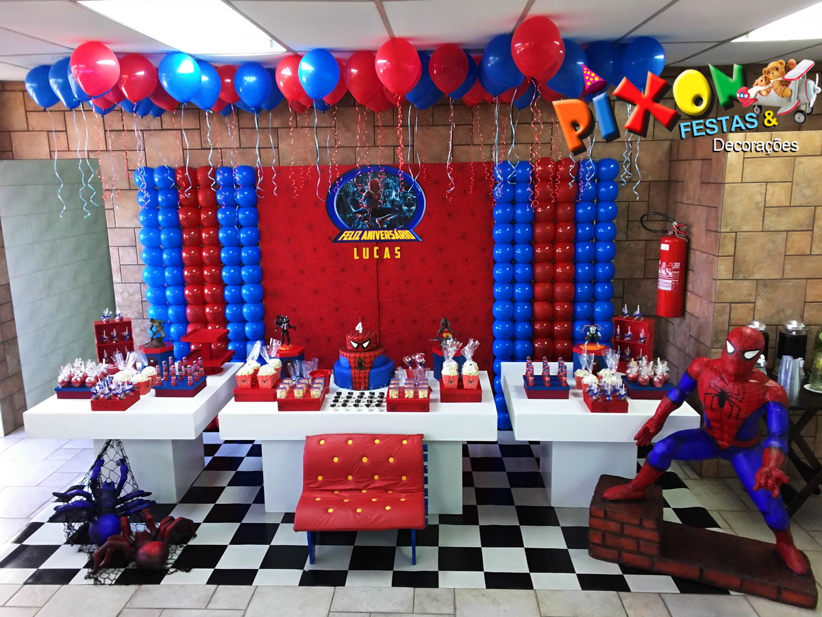 festa infantil Homem-Aranha