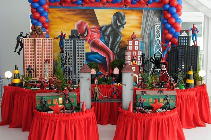 festa infantil Homem-Aranha