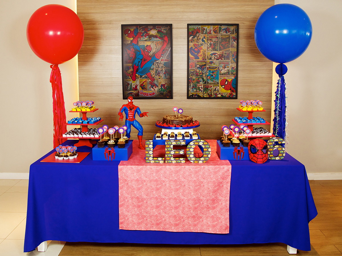 festa infantil Homem-Aranha