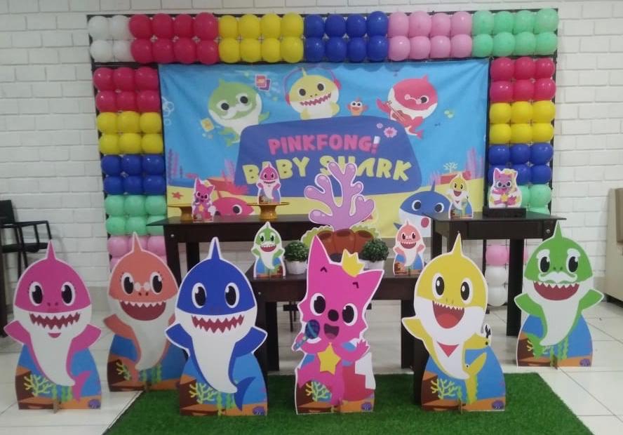 festa baby shark Feminina