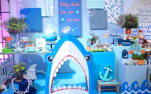 festa baby shark Luxo