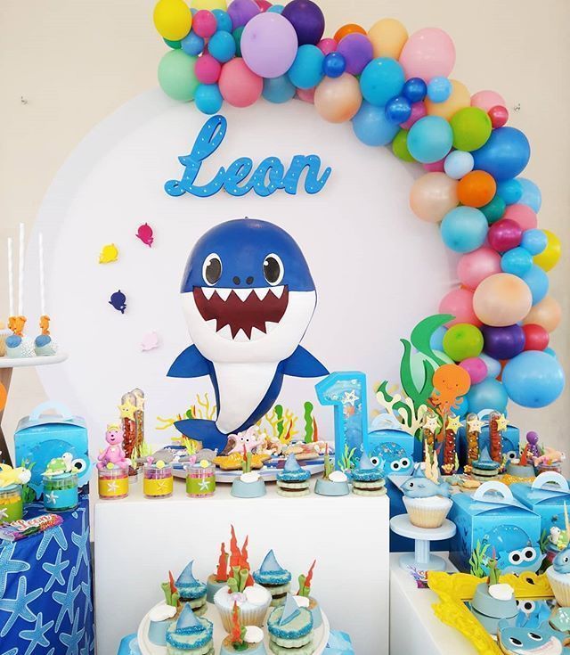 festa baby shark Masculina