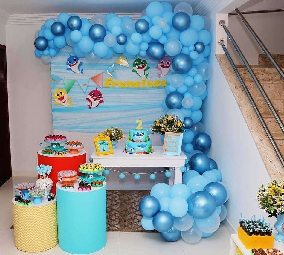 festa baby shark Masculina