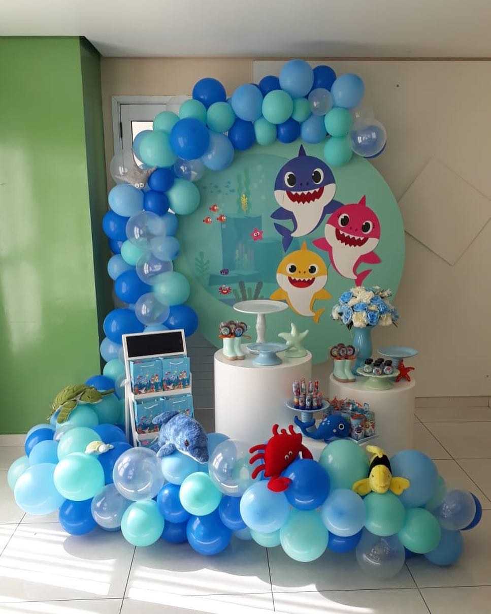 festa baby shark Masculina