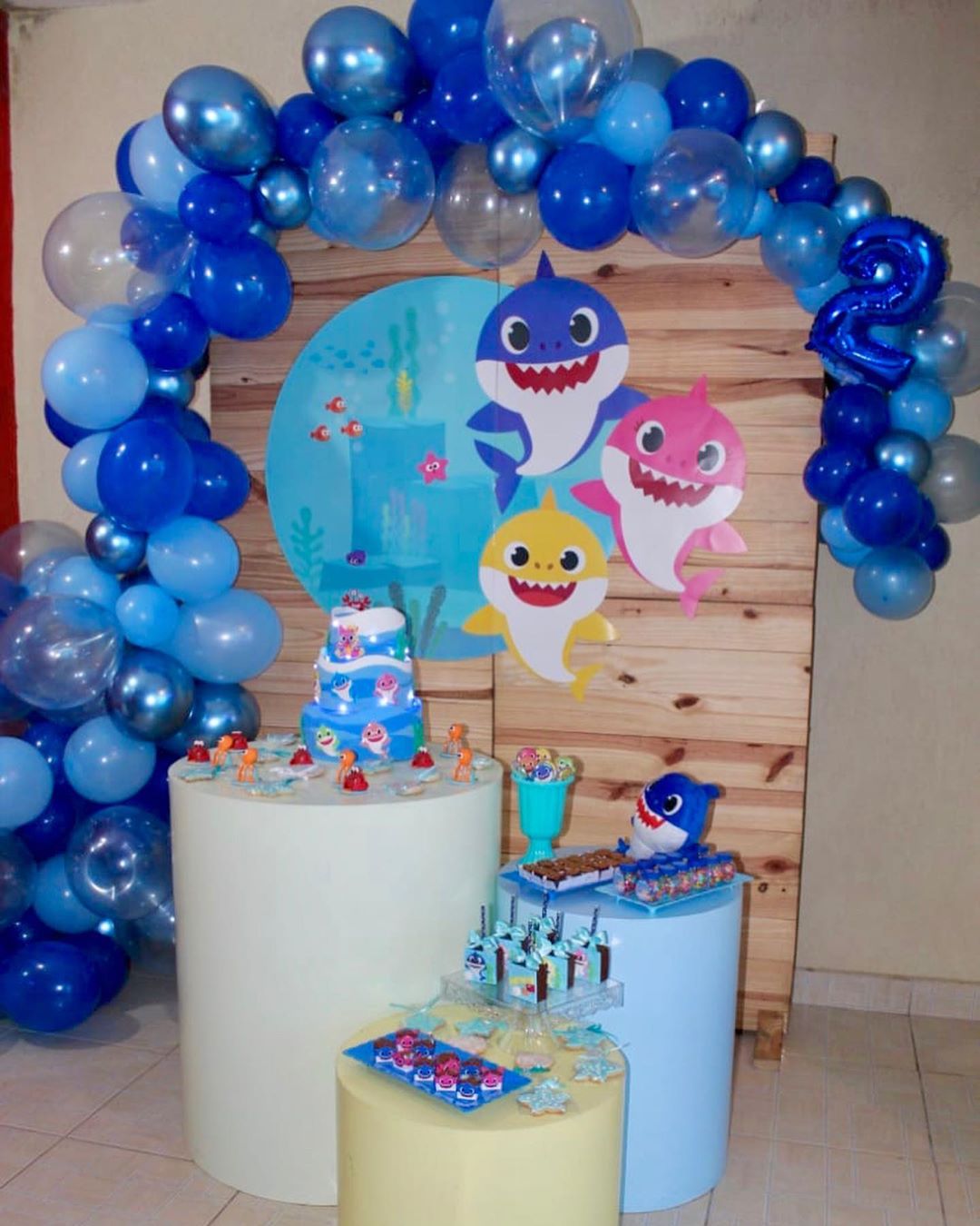 festa baby shark Masculina