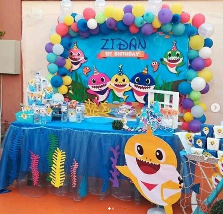 festa baby shark Masculina