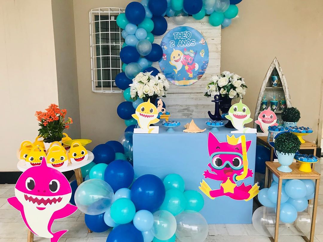 festa baby shark Simples