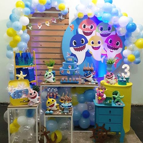 festa baby shark Simples