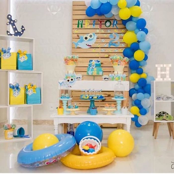 festa baby shark Simples