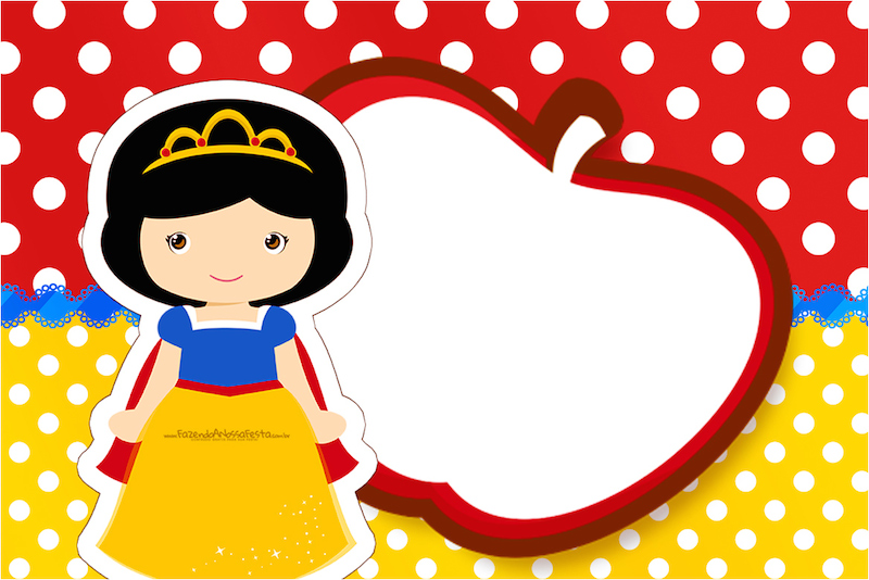 Festa Branca de Neve Convite