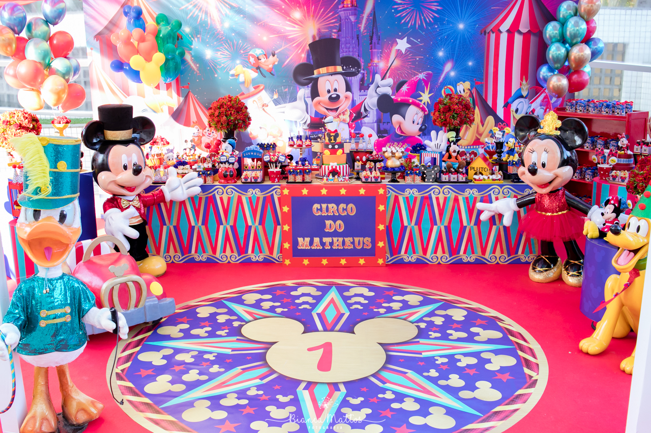 festa circo Do Mickey