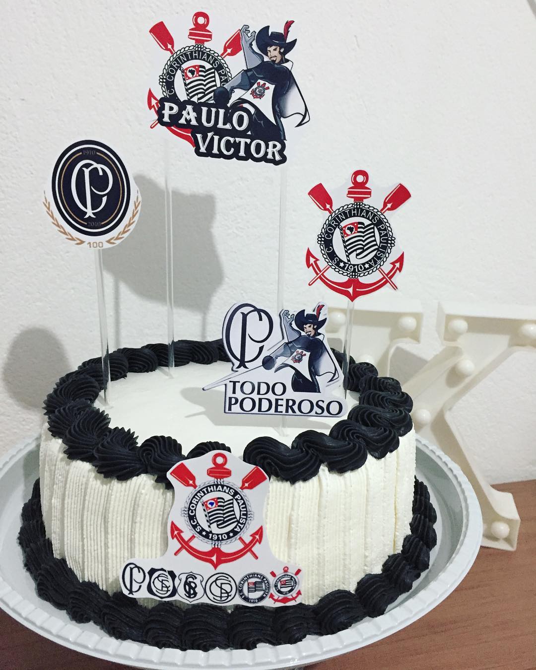 festa corinthians Bolo