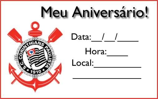 festa corinthians Convite