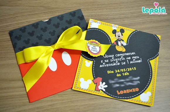 festa do mickey Convite