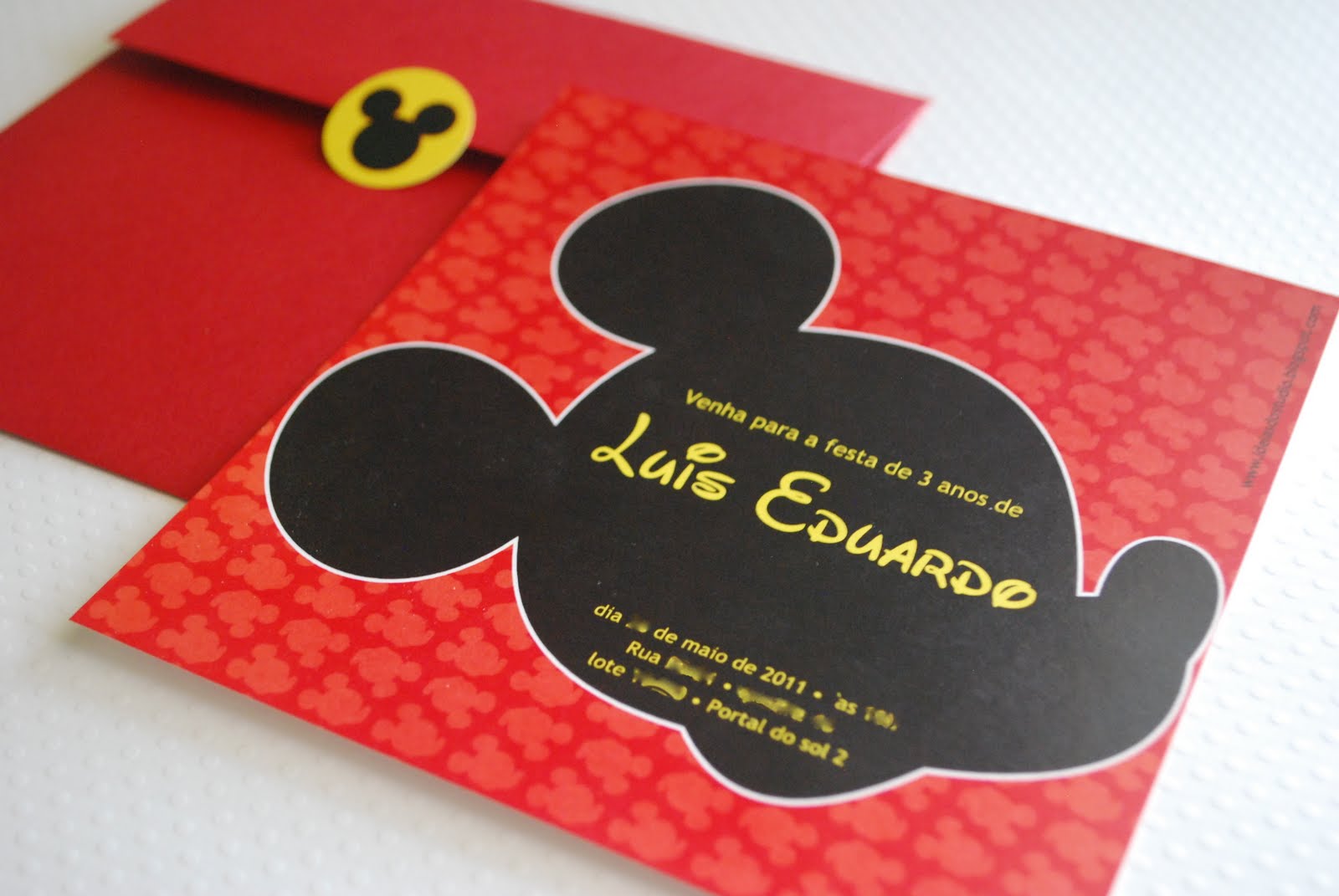 festa do mickey Convite