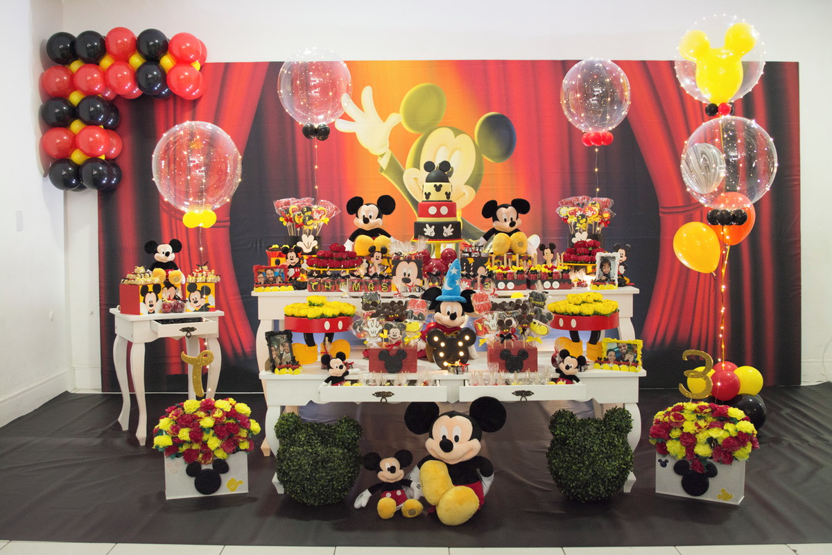 festa do mickey Luxo