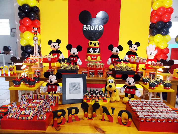 festa do mickey Luxo