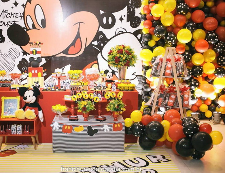 festa do mickey Luxo