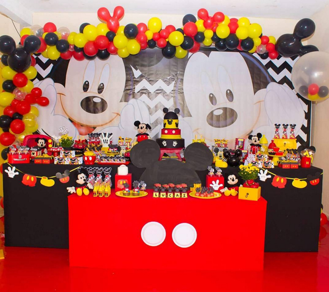 festa do mickey Luxo