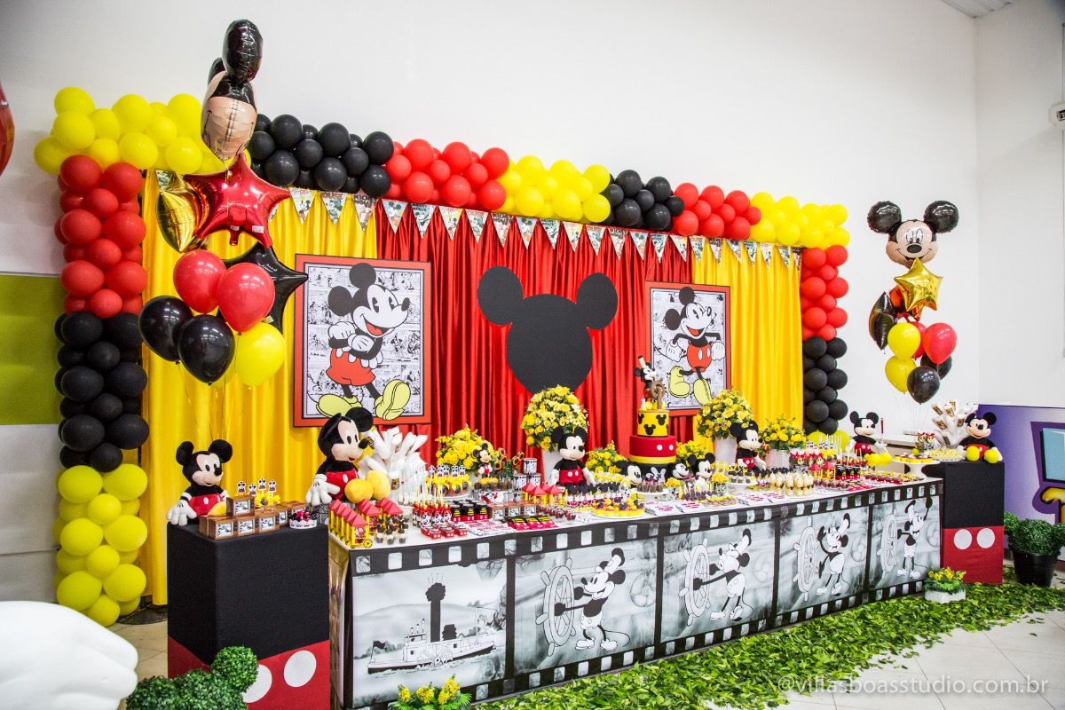 festa do mickey Luxo