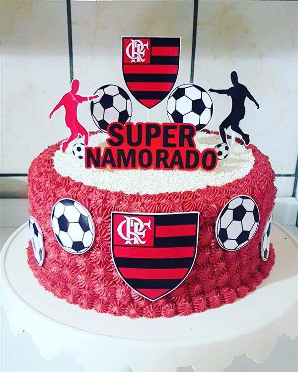 festa flamengo Bolo