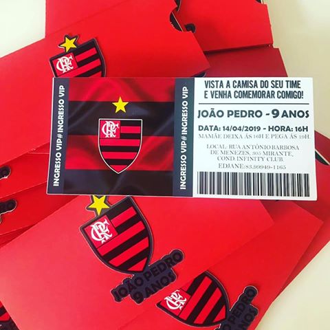 festa flamengo Convite