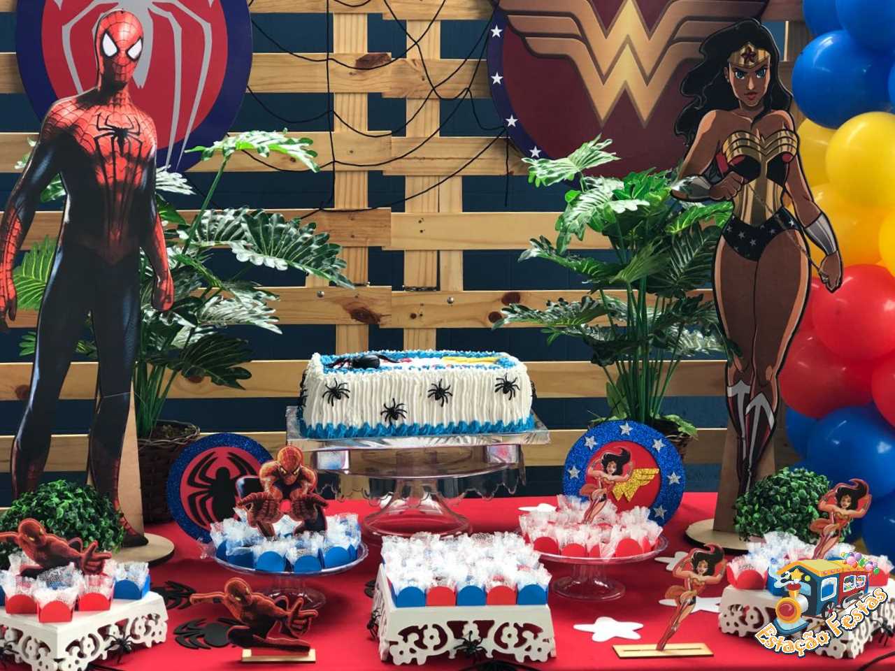 festa homem aranha Feminina