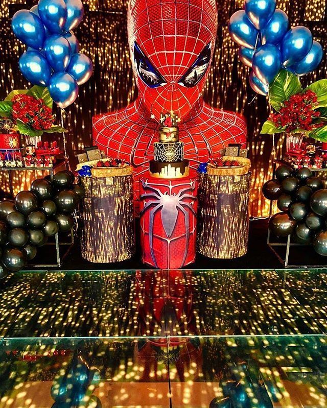 festa homem aranha Luxo