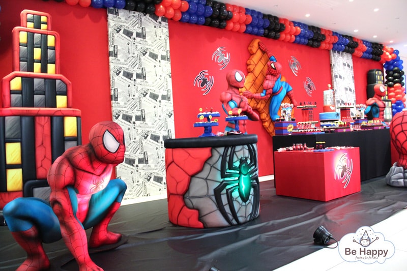 festa homem aranha Luxo