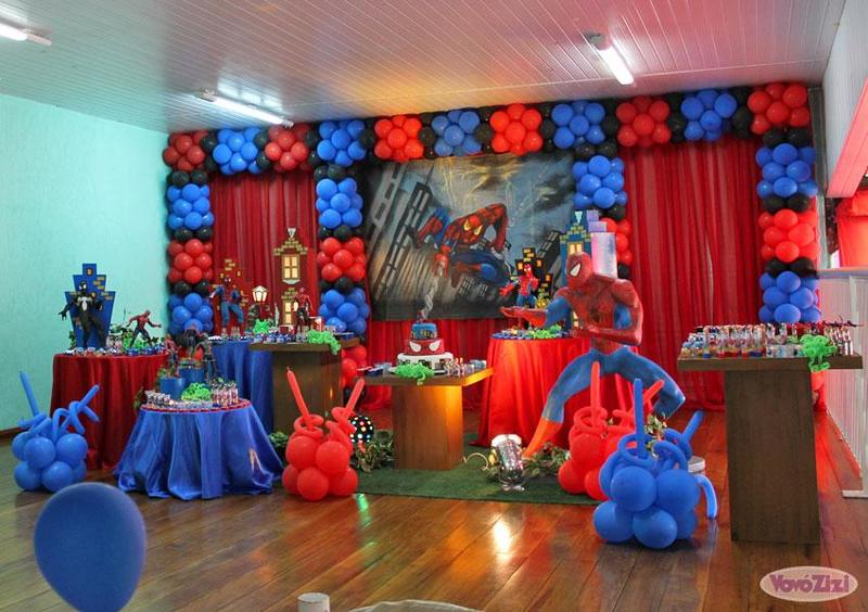 festa homem aranha Luxo