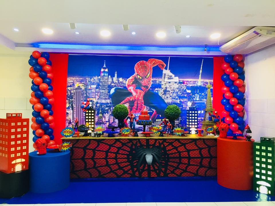 festa homem aranha Luxo