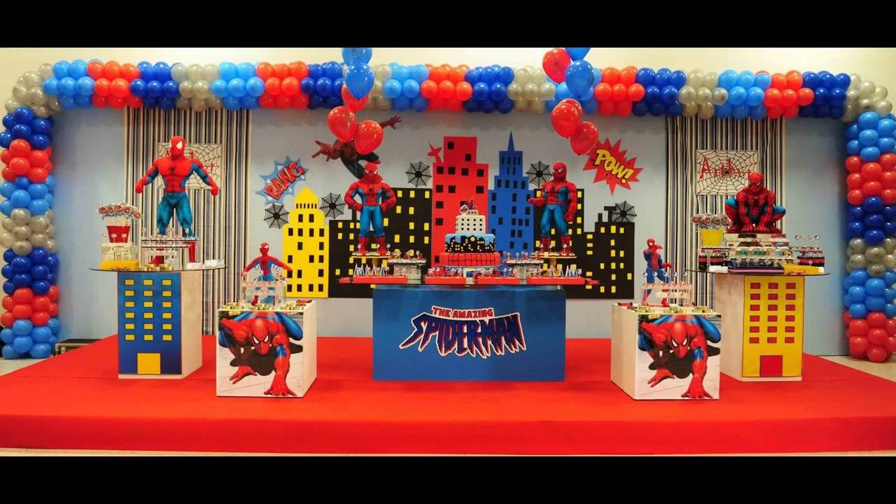 festa homem aranha Luxo