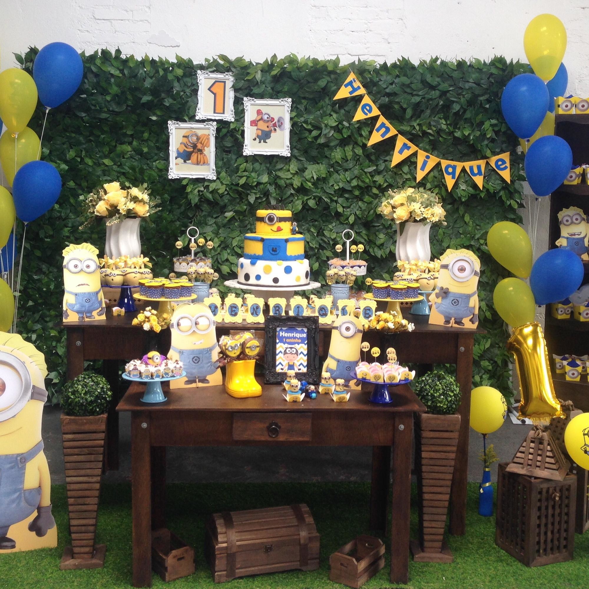 festa minions 1 Ano