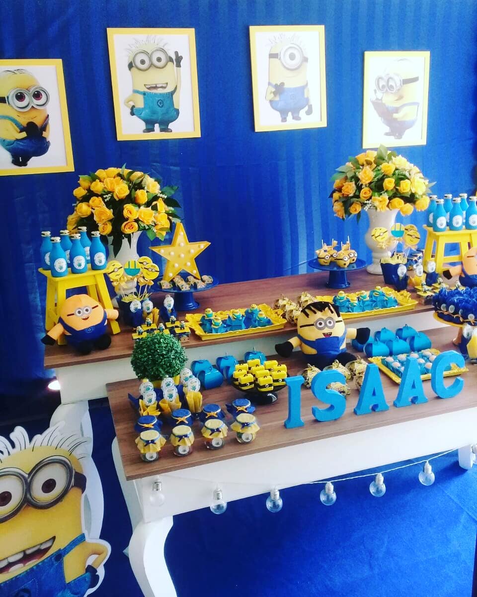 festa minions Azul